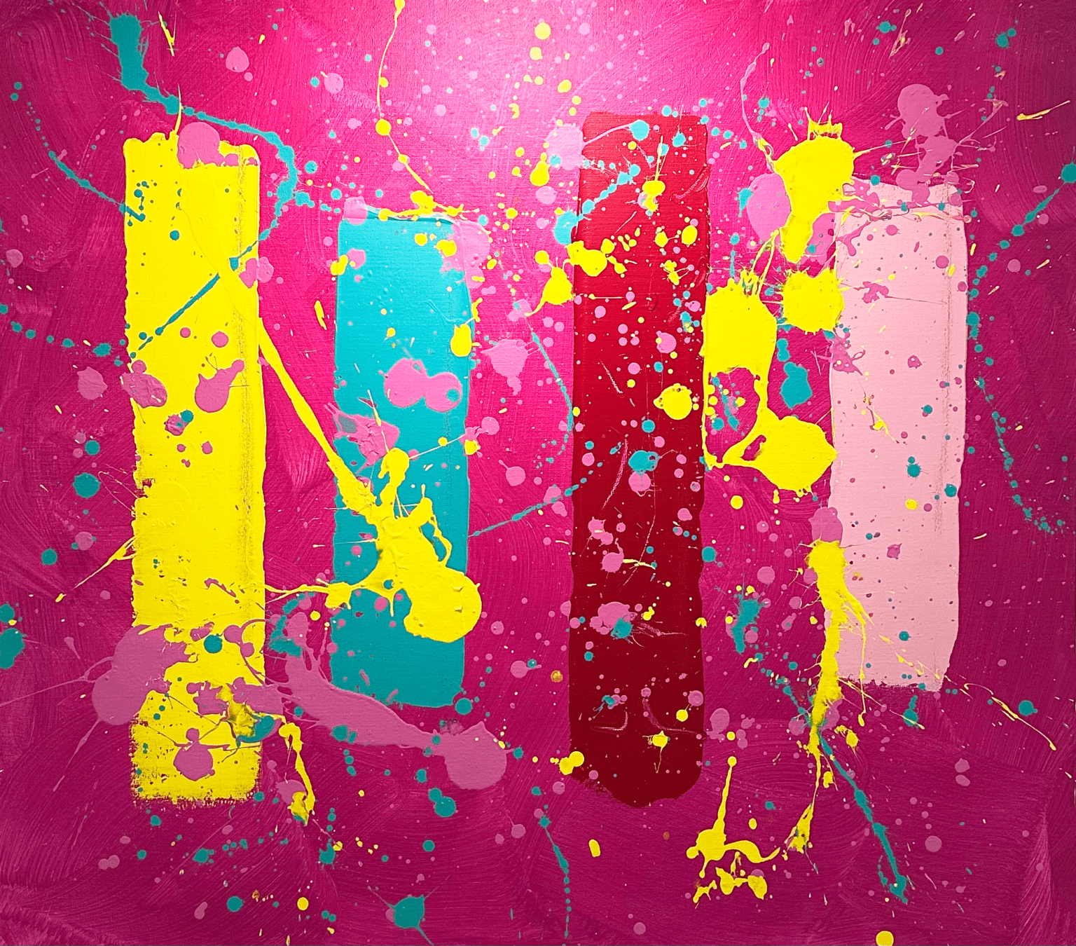 Crowned — colourful abstract painting by Miroslavo