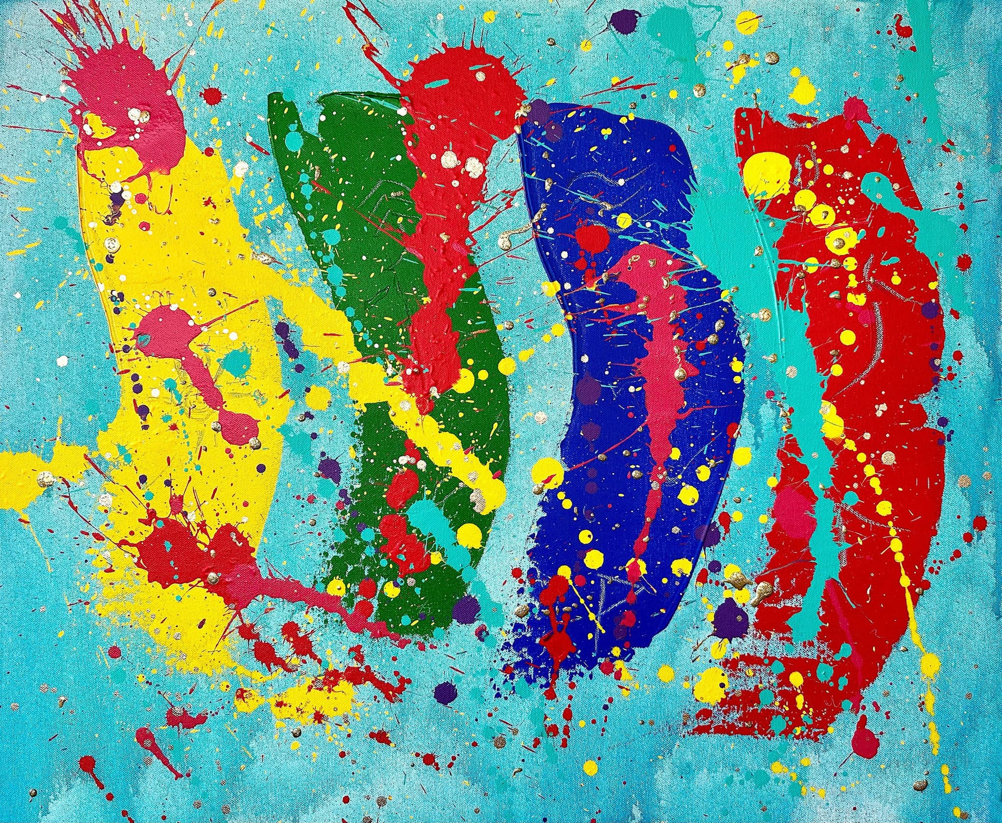 Dances with Chaos — abstraktní malba od Miroslava