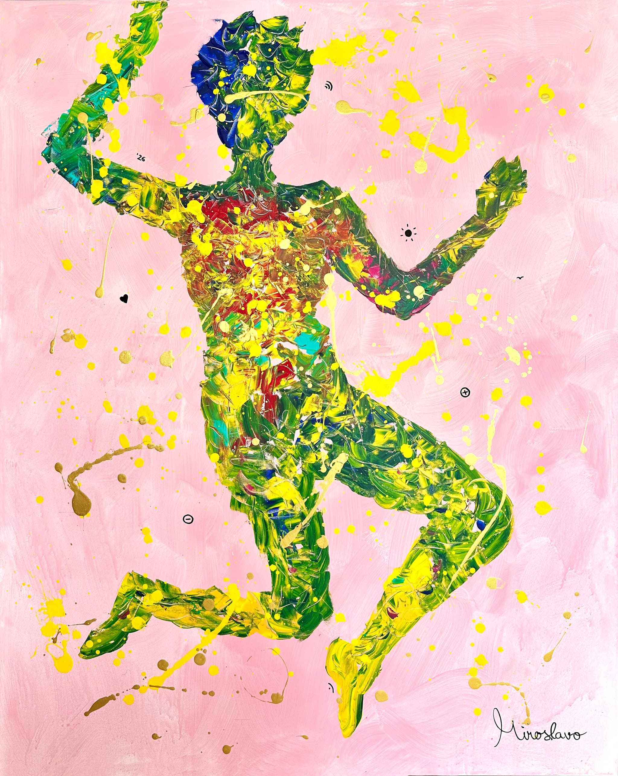 In Motion — abstract painting by Miroslavo