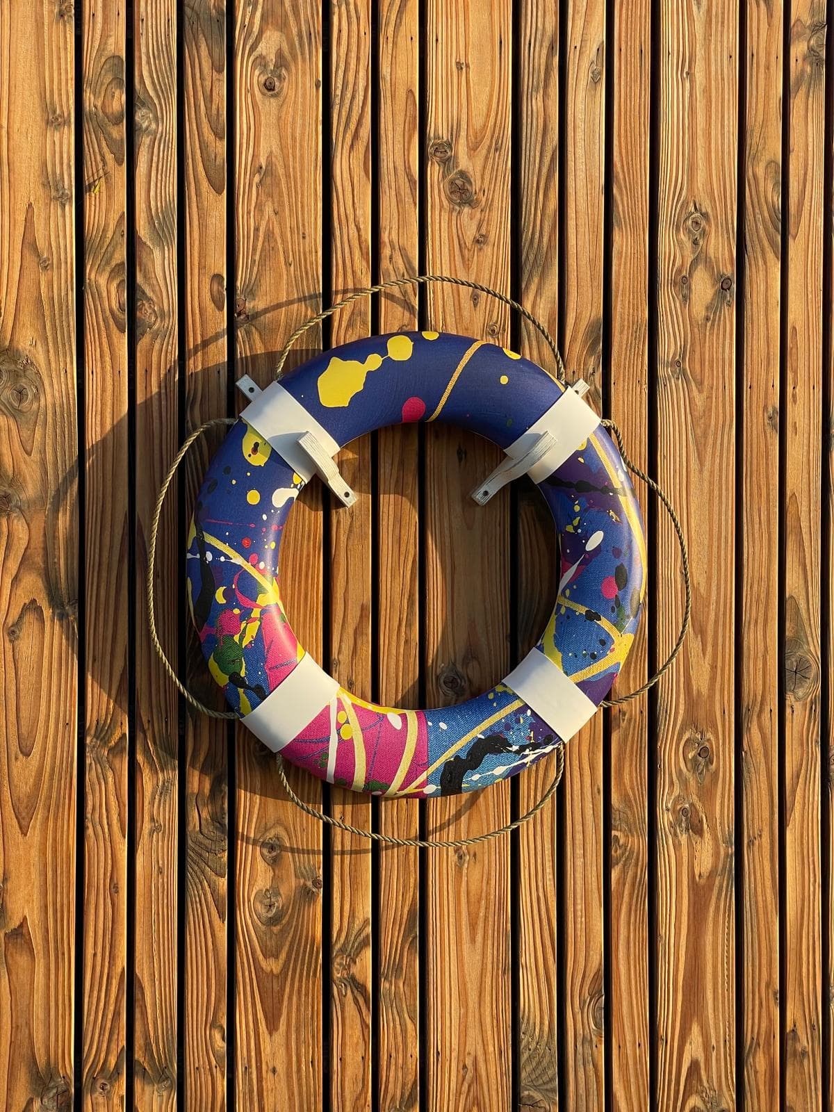 Full Bloom life buoy — painted Oxcala Art Buoy by Miroslavo