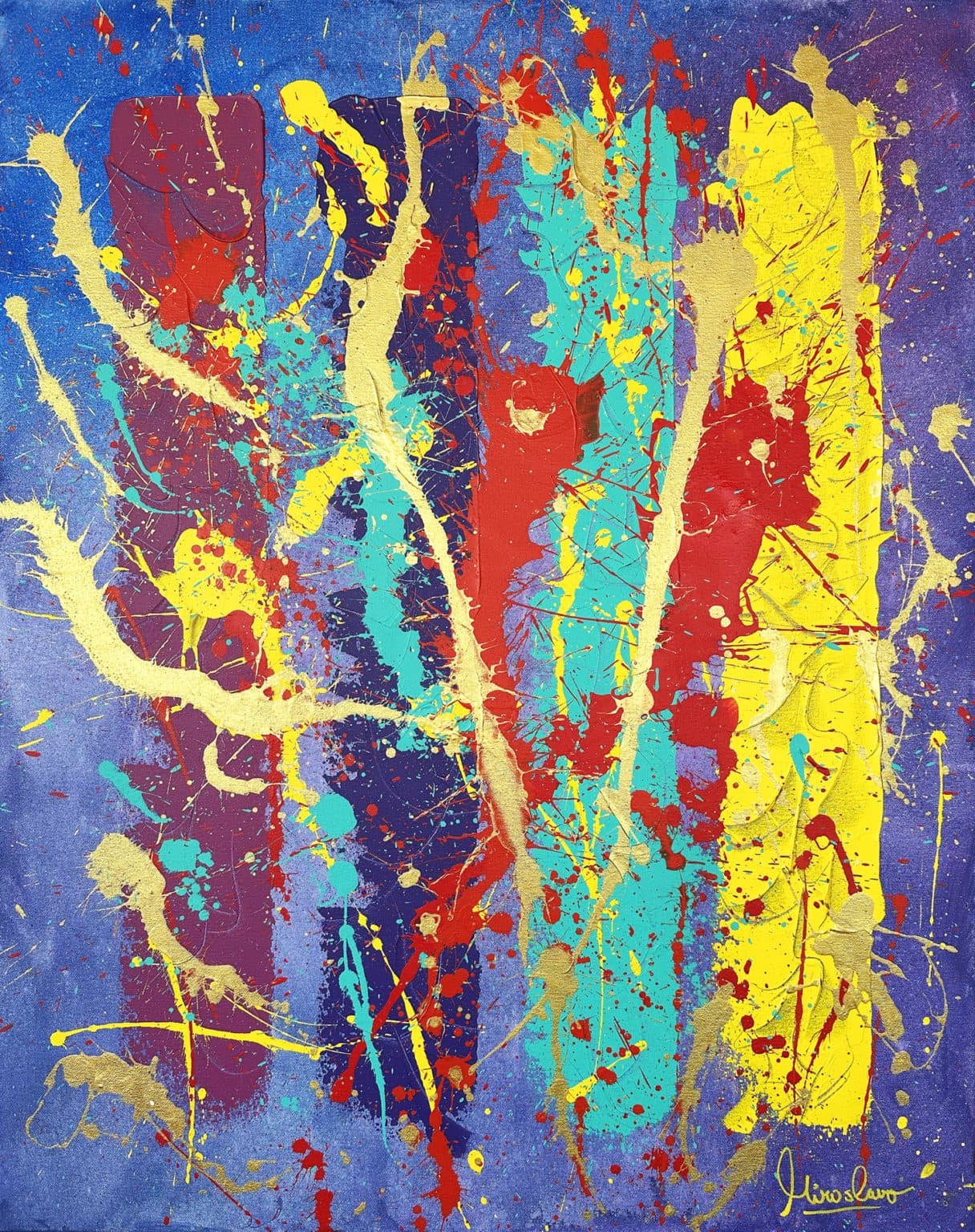 On The Edge of Freedom — pintura abstracta de Miroslavo