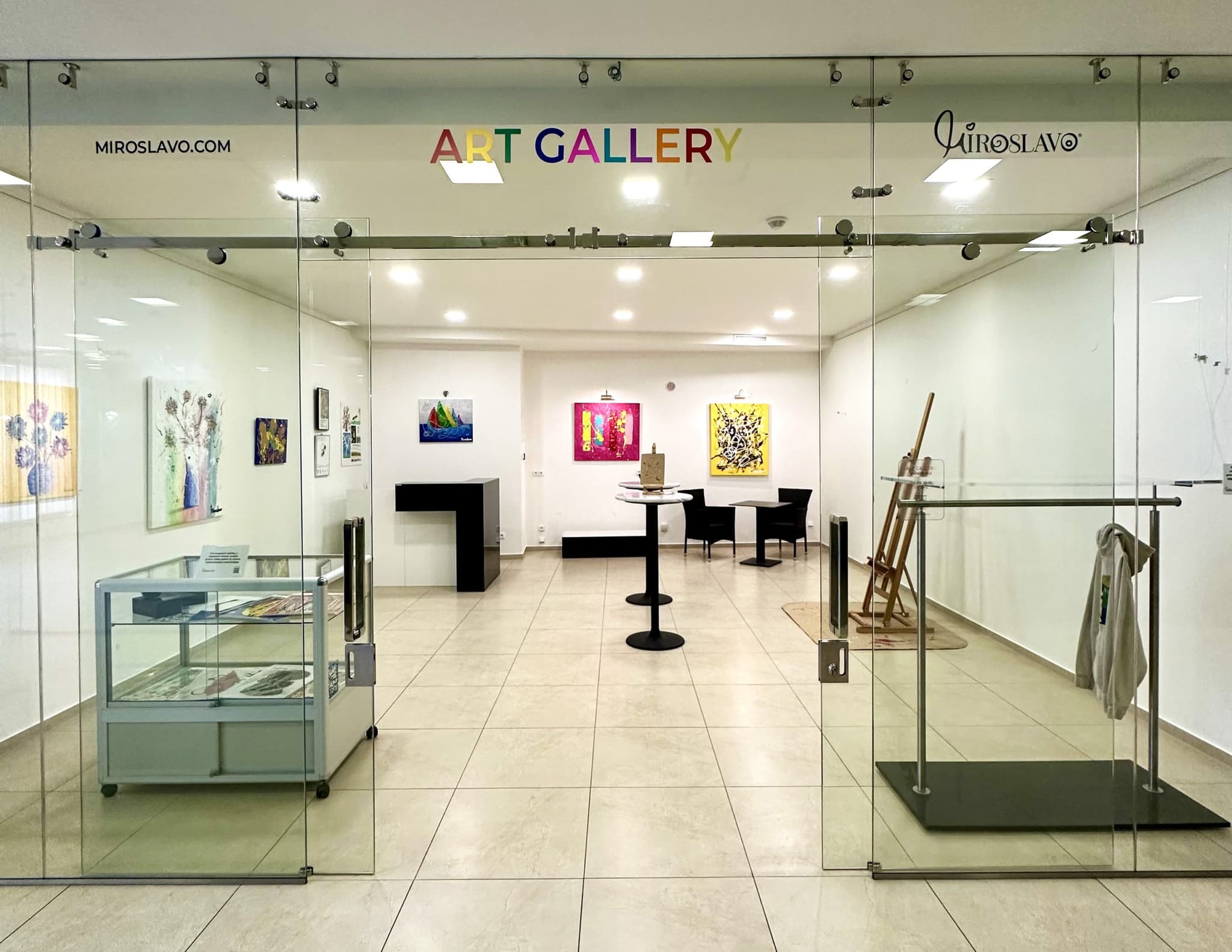 Personal exhibition space in Benešov, Czech Republic