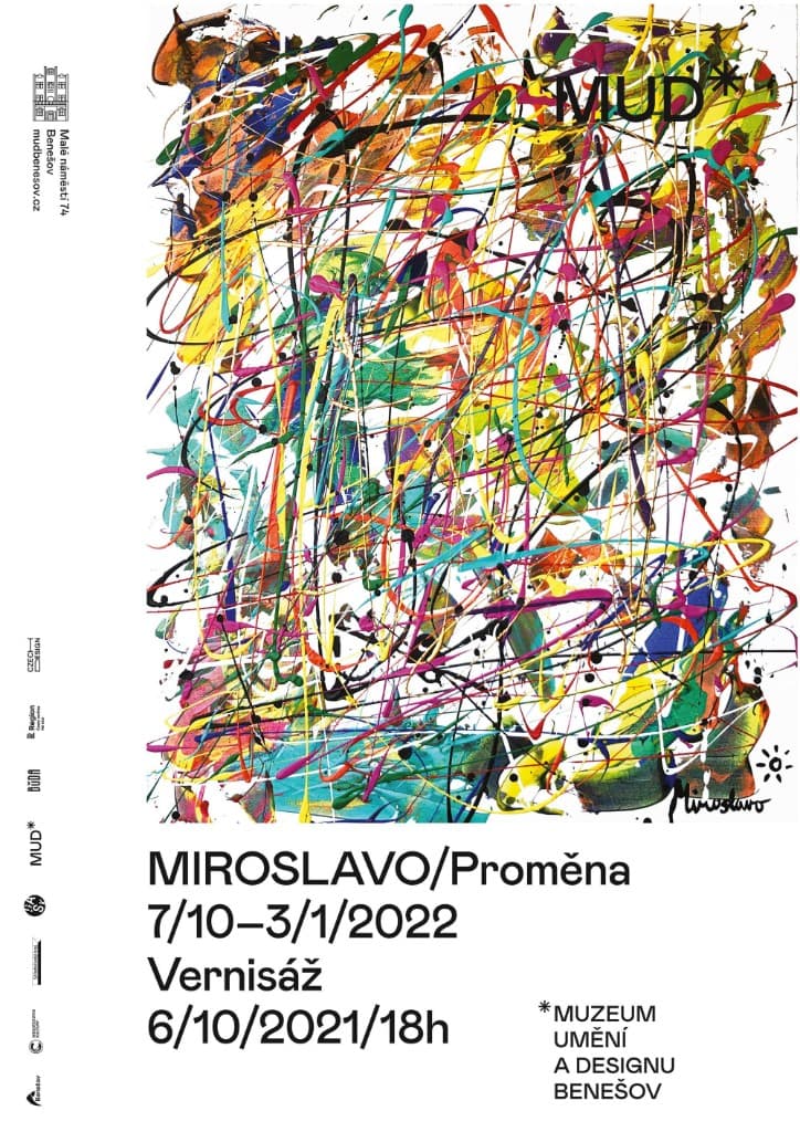 Proměna (Transformation) solo museum exhibition poster, Benešov