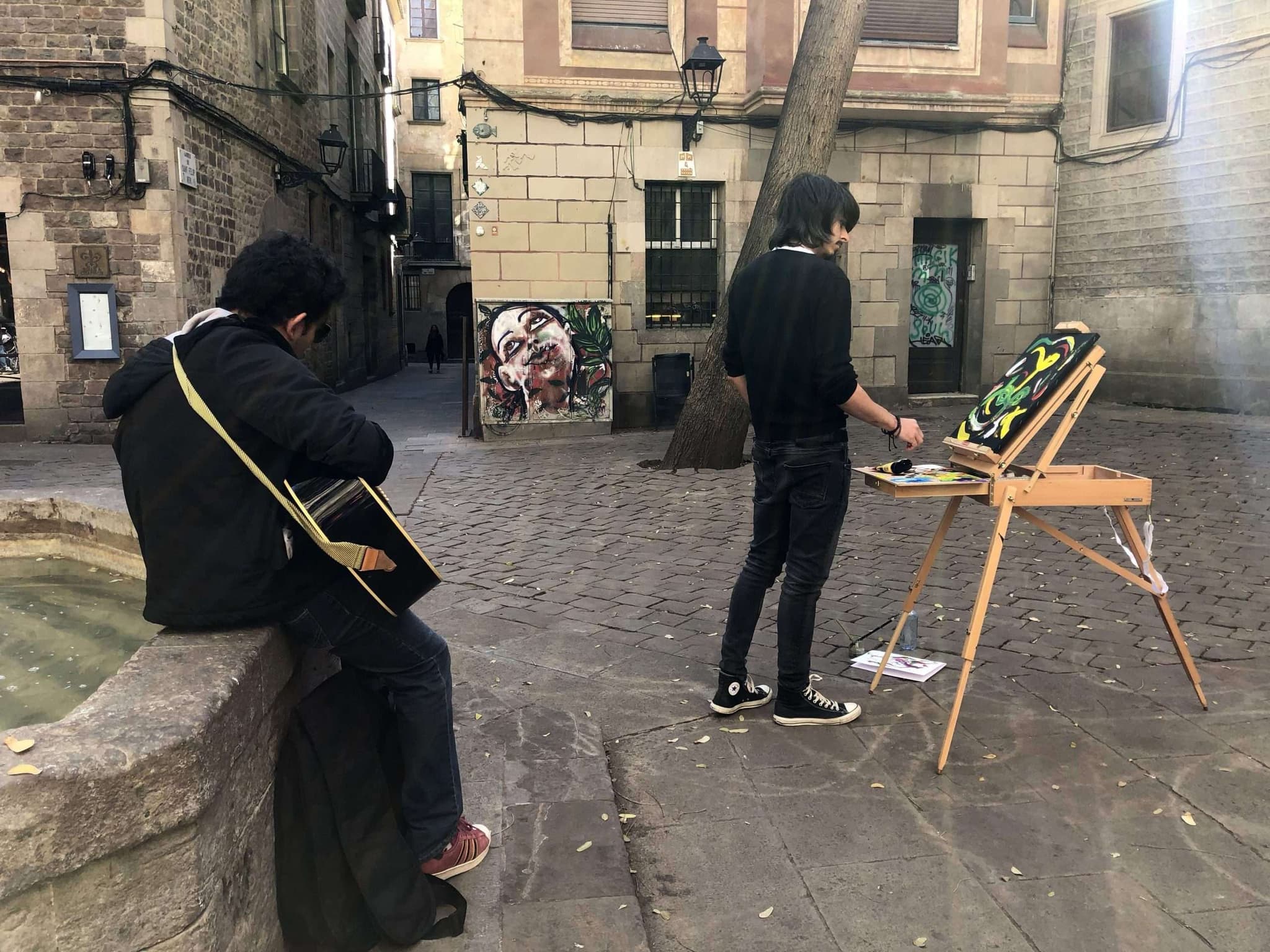 Bringing Peace and Freedom to Plaça de Sant Felip Neri in Barcelona