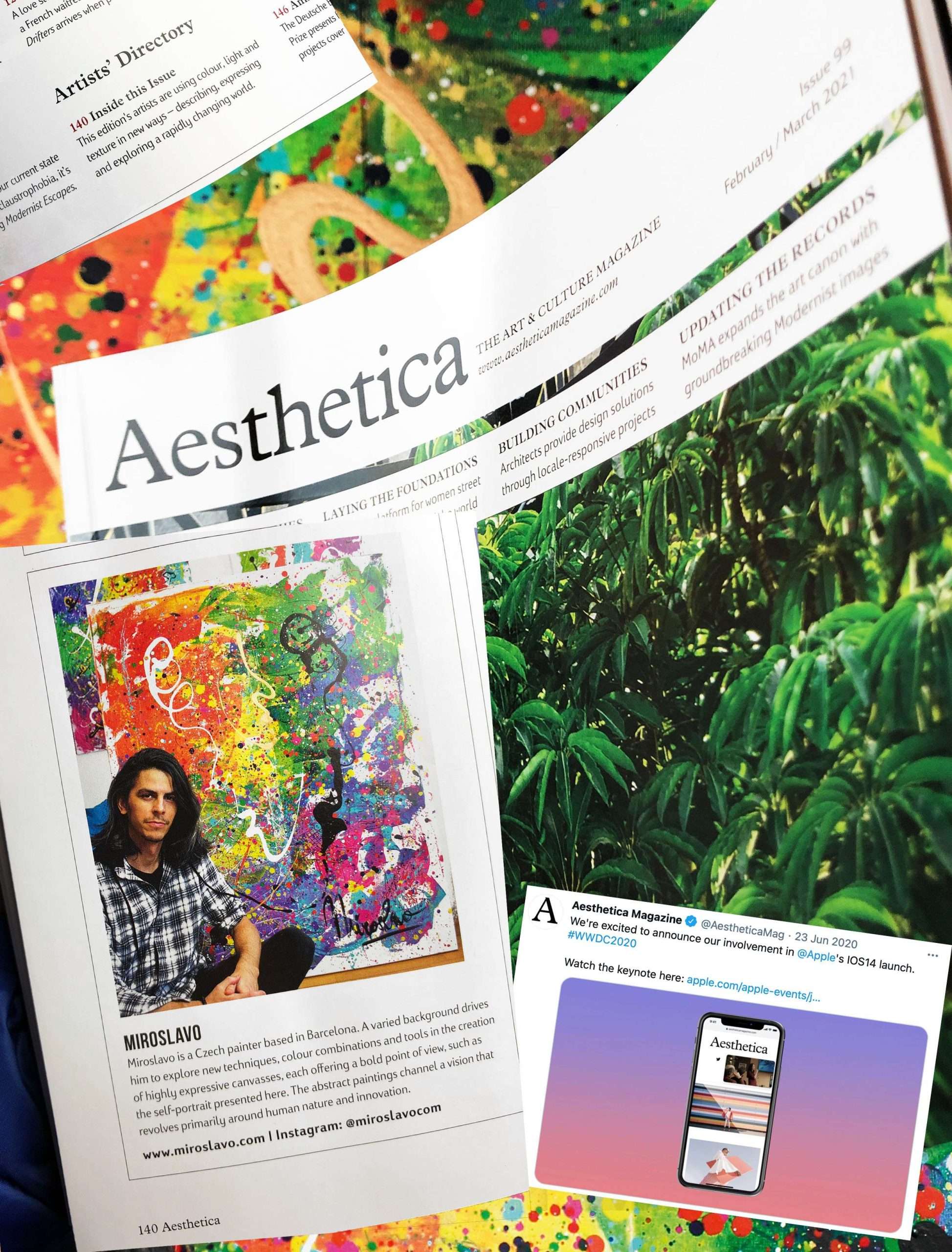 Miroslavo en revista Aesthetica