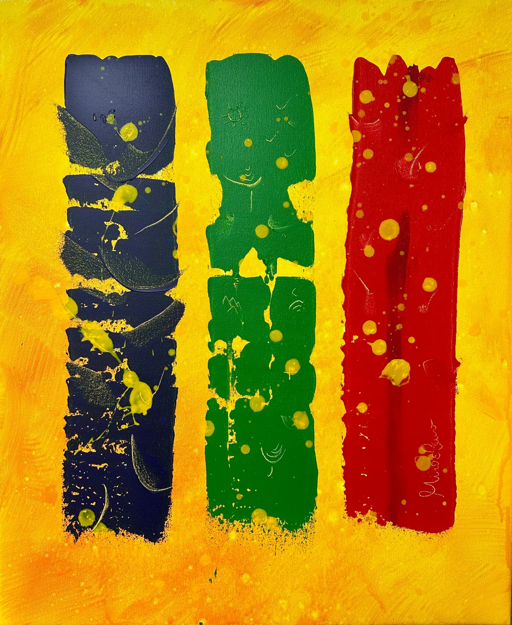 Foundations — pintura abstracta colorida de Miroslavo