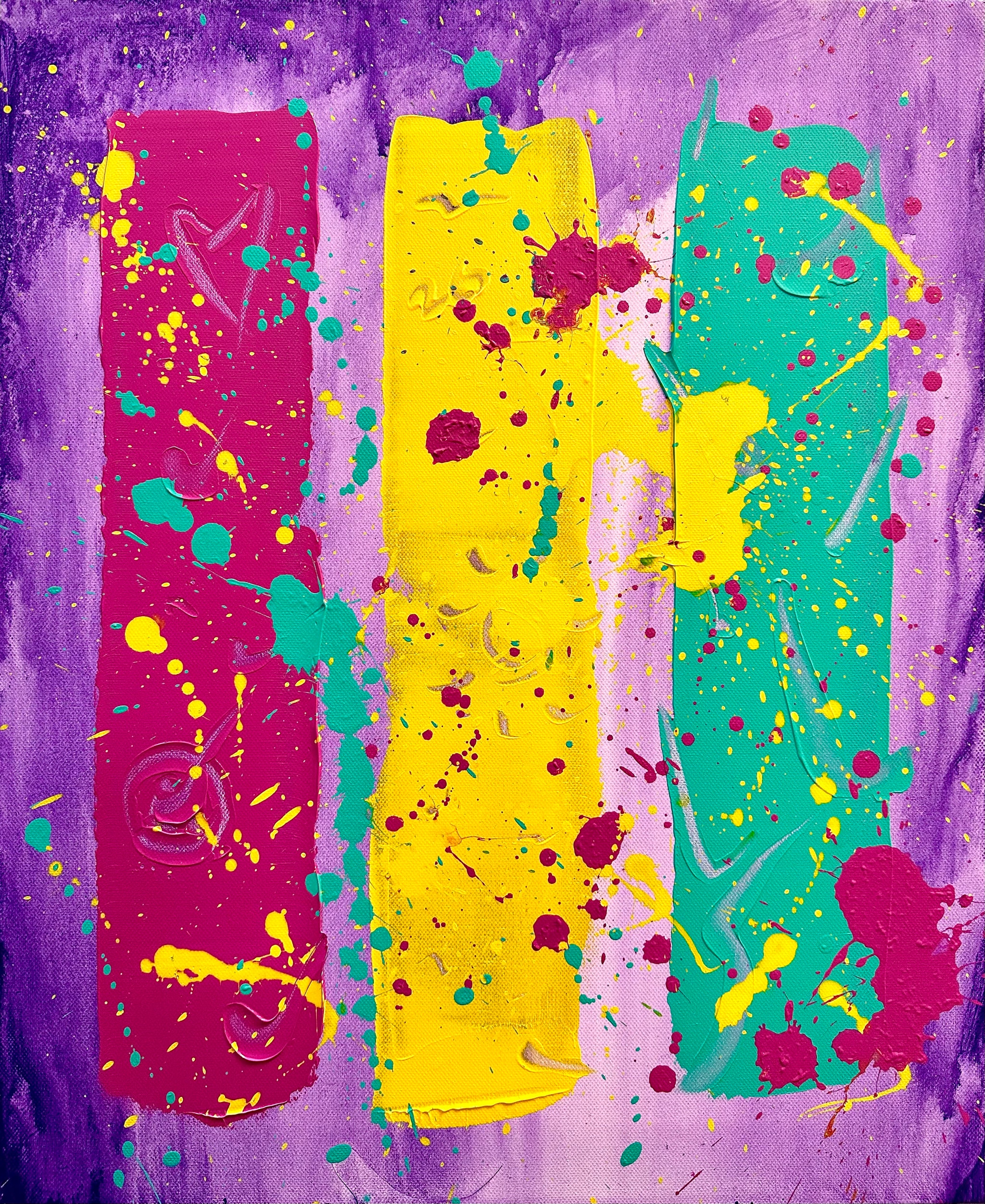Completion — pintura abstracta colorida de Miroslavo