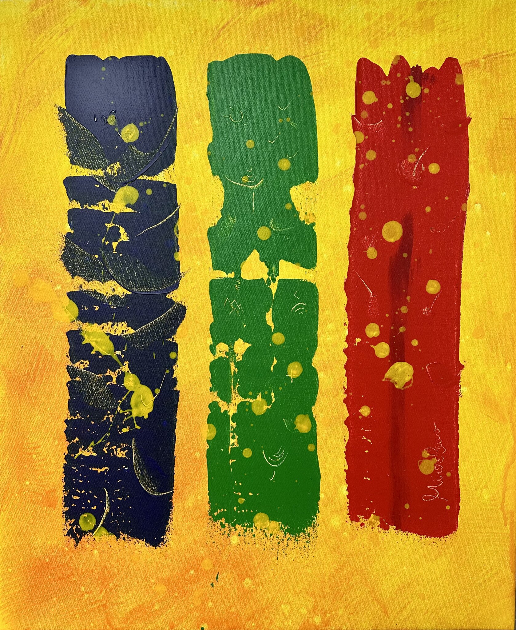 Foundations — colourful abstract painting by Miroslavo