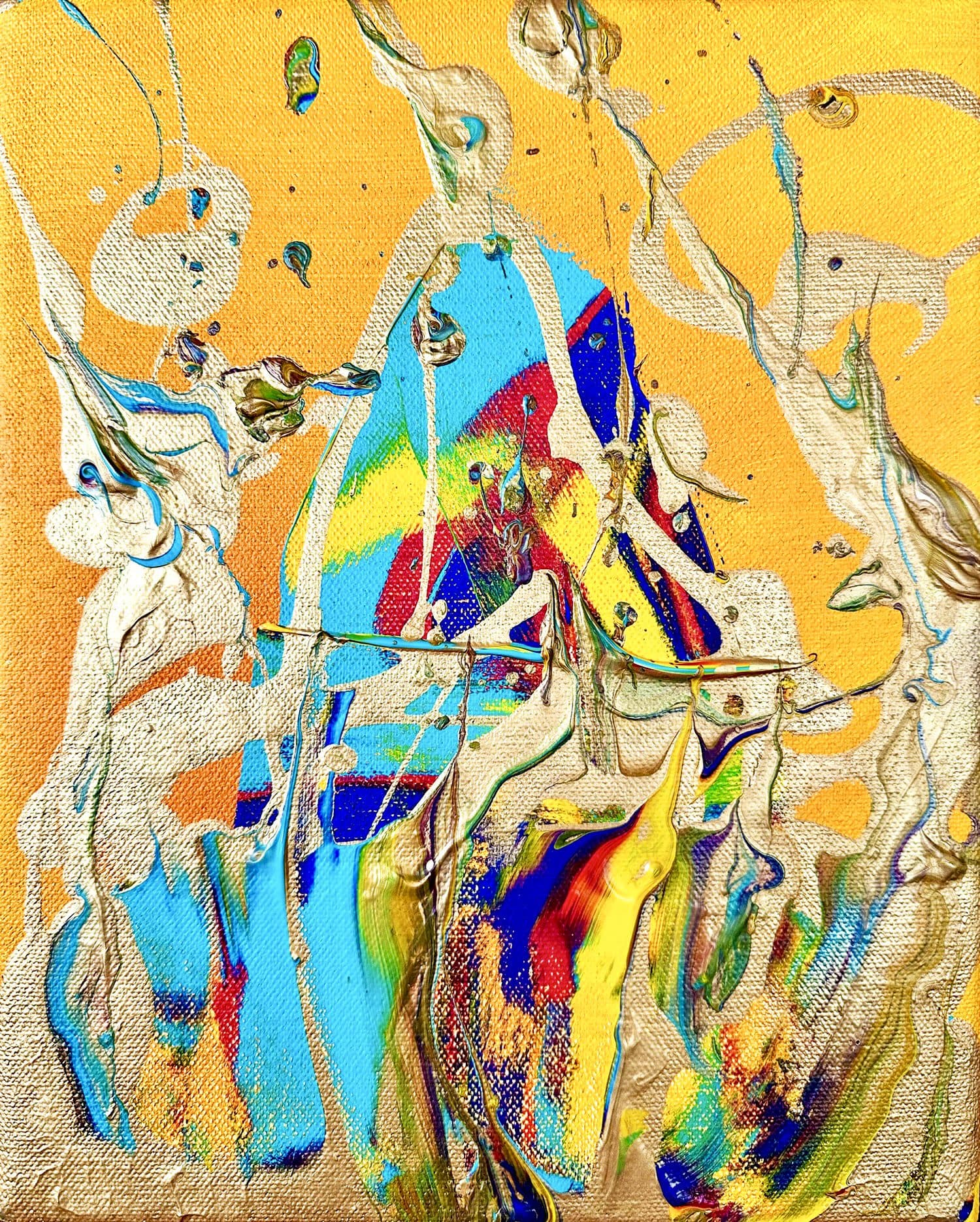Home Sweet Home — contemporary abstract painting by Miroslavo
