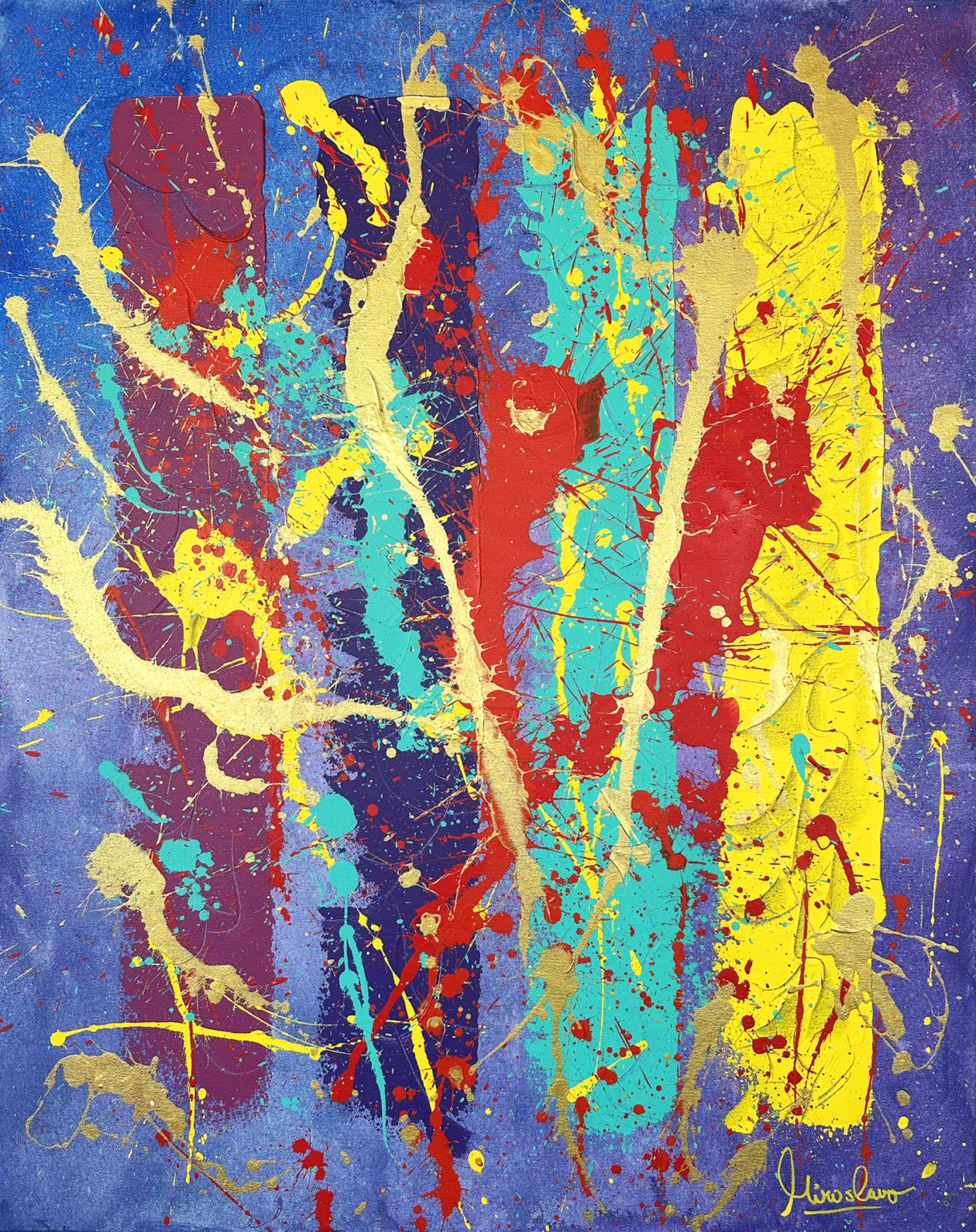 On The Edge of Freedom — abstract painting by Miroslavo
