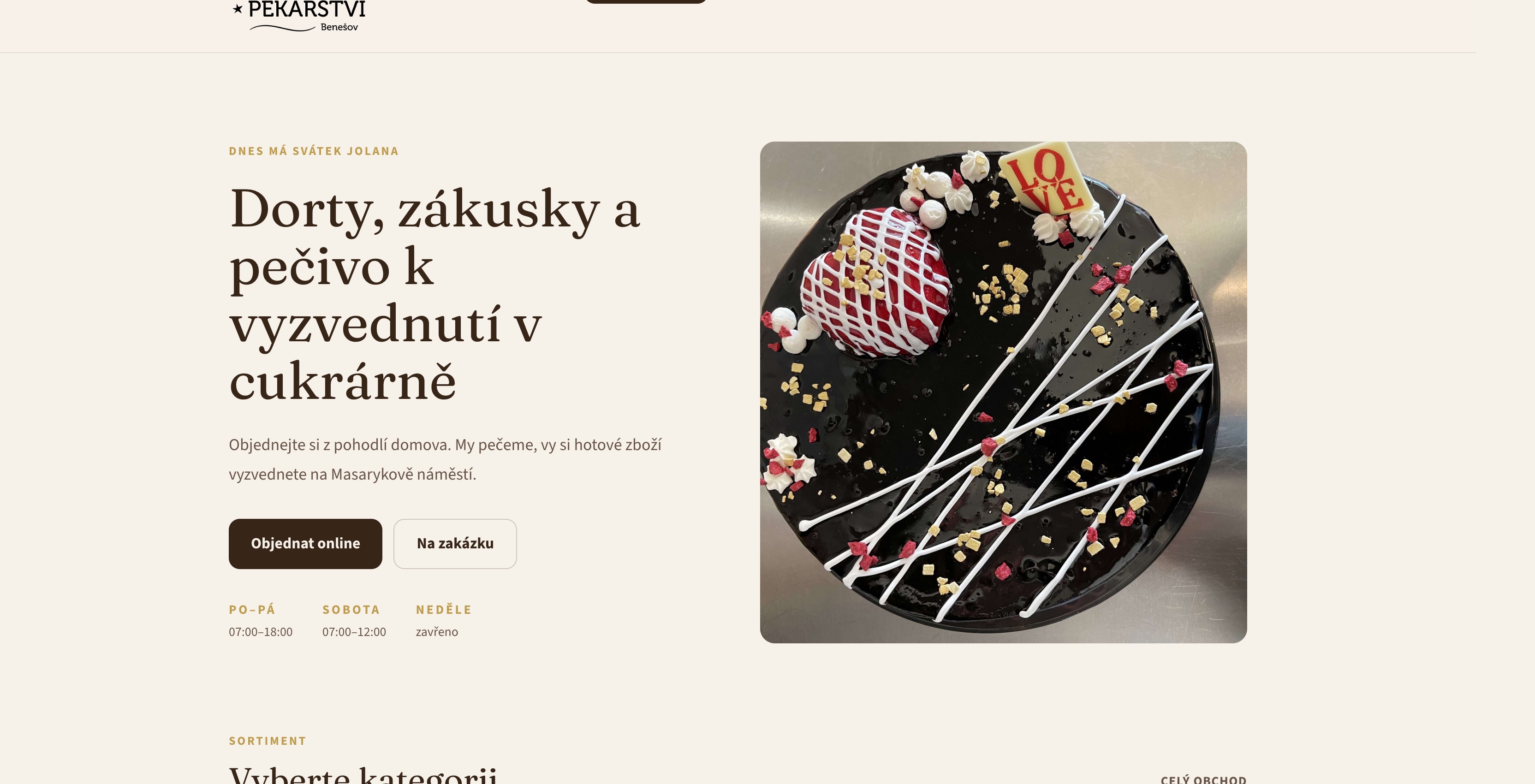 stiburkovopekarstvi.cz bakery website design by Miroslavo