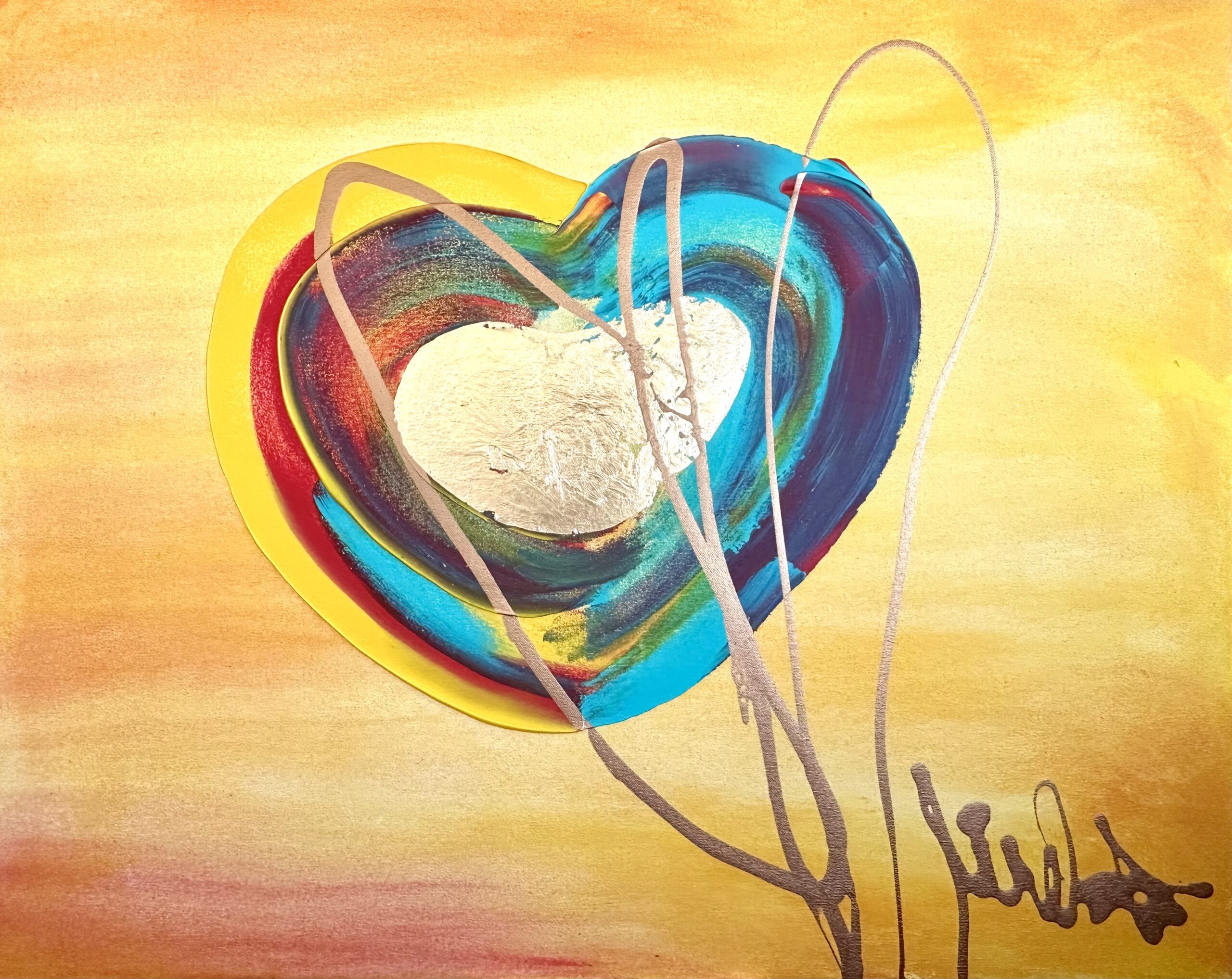 One Love Abstract Painting