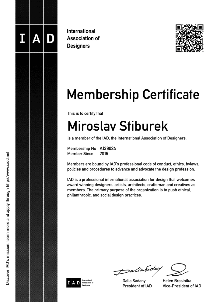 Certificate of Membership at IDC