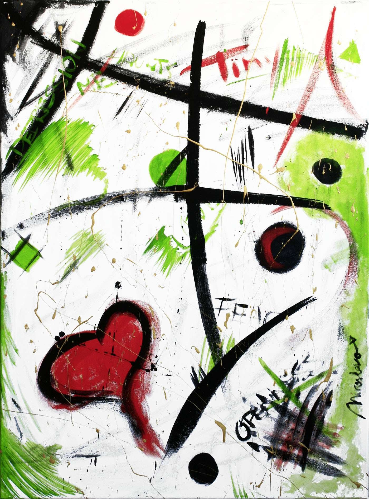 Painting: Fear of Openness by Miroslavo