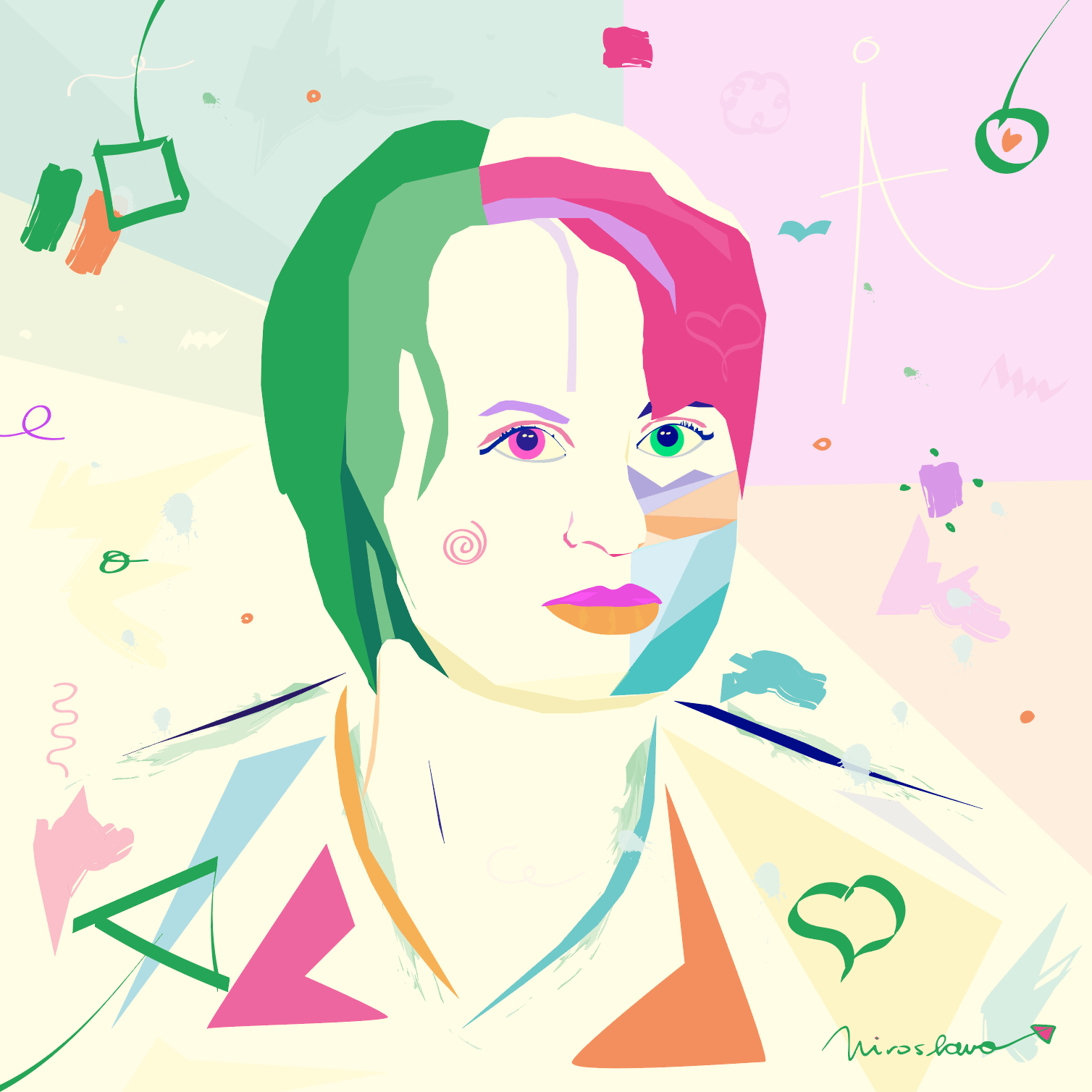 Miroslavo’s Digital Art: Art Portrait of Dagmar