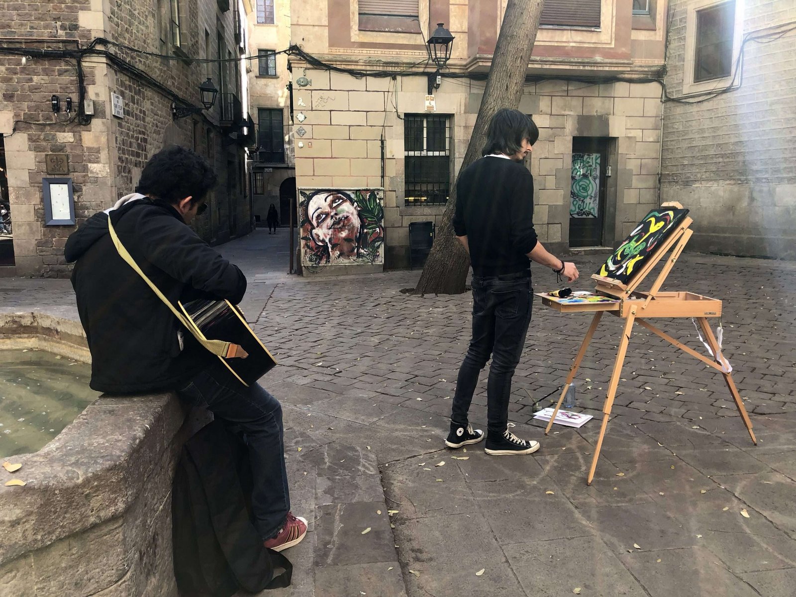 Bringing peace and freedom to Plaça Sant Felip Neri