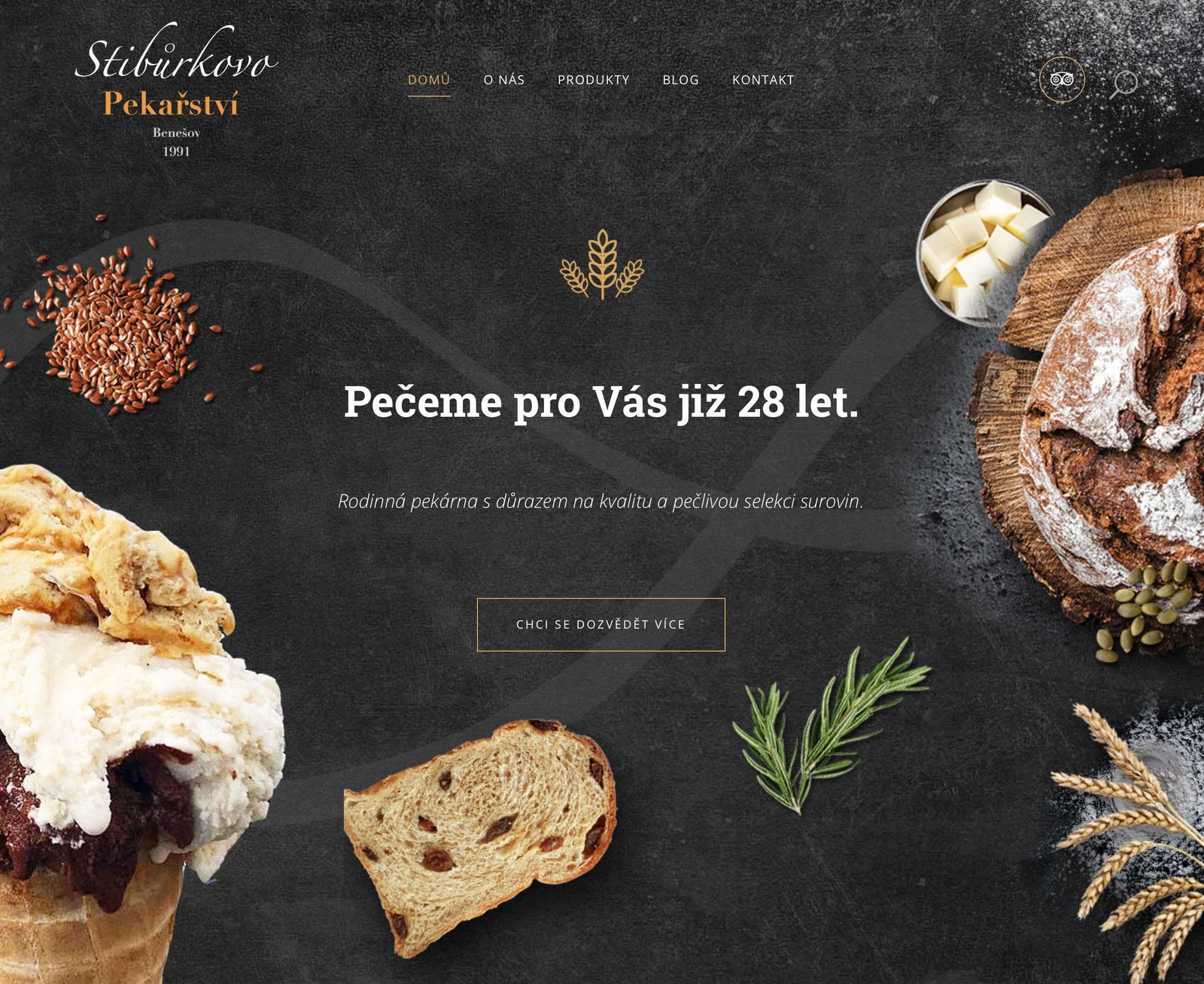 Nový moderní web pro Stibůrkovo Pekařství