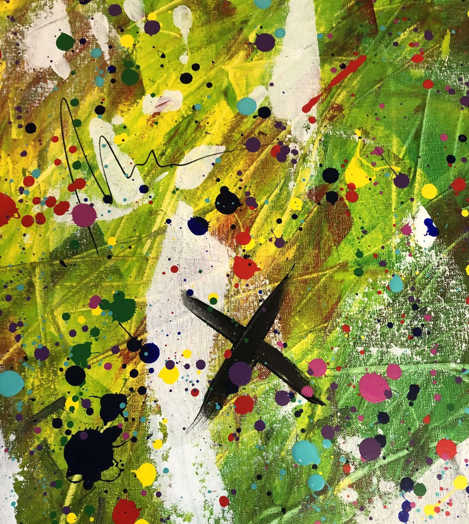 How I paint my abstract paintings on canvas