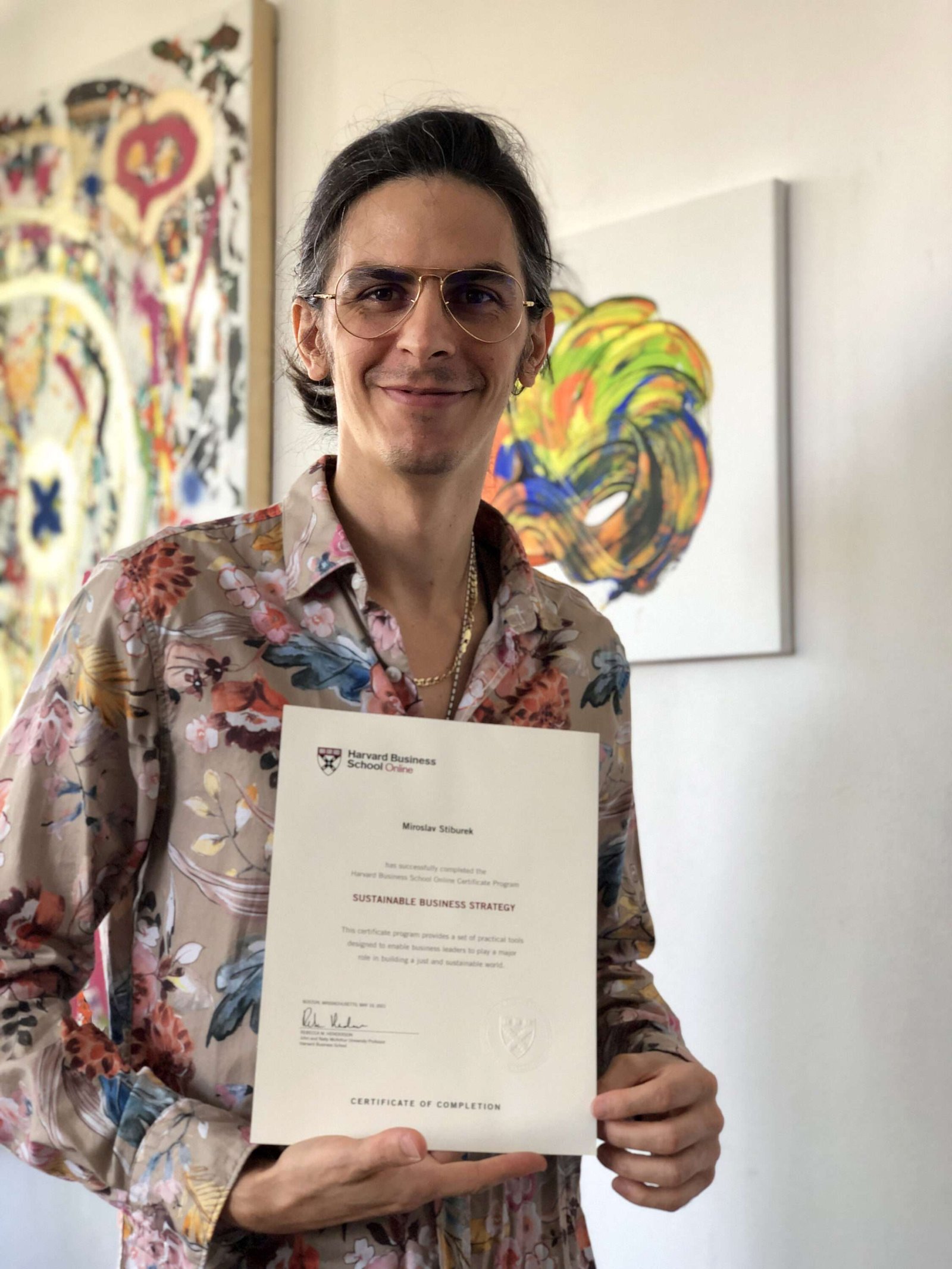 miroslav stiburek harvard business school sustainable strategy certificate