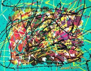 Structured Chaos Abstract Painting by Miroslavo