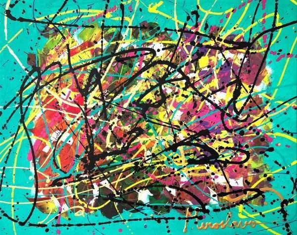 Structured Chaos Abstract Painting by Miroslavo