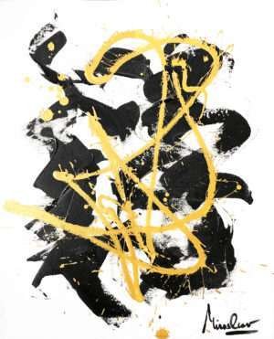 Chingón Abstract Painting by Miroslavo