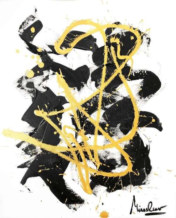 Chingón Abstract Painting by Miroslavo