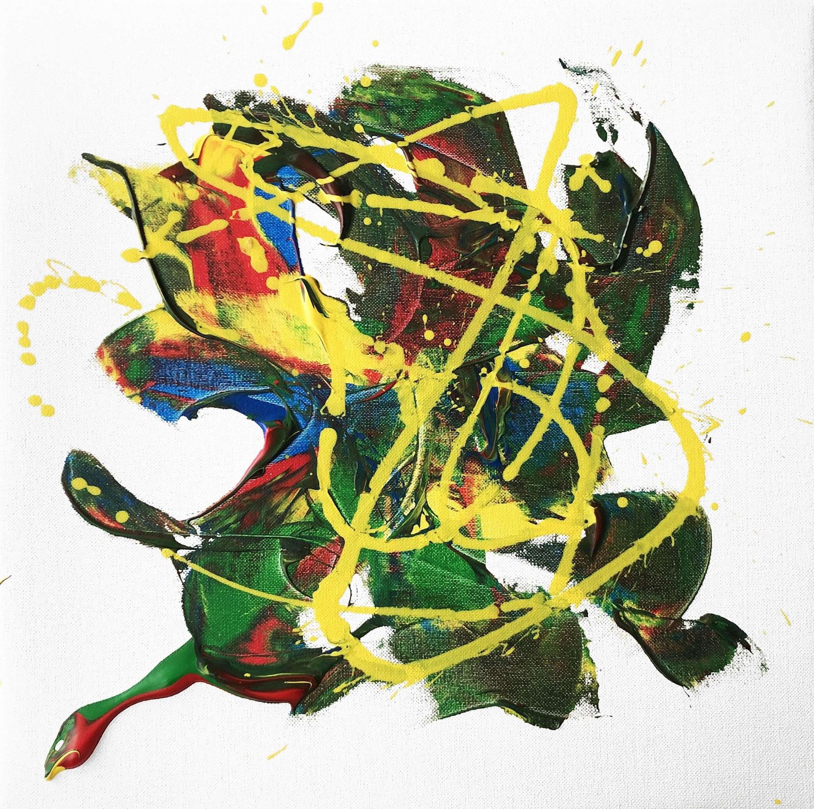 Warrior 1 Warrior Abstract Meaningful Painting by Miroslavo