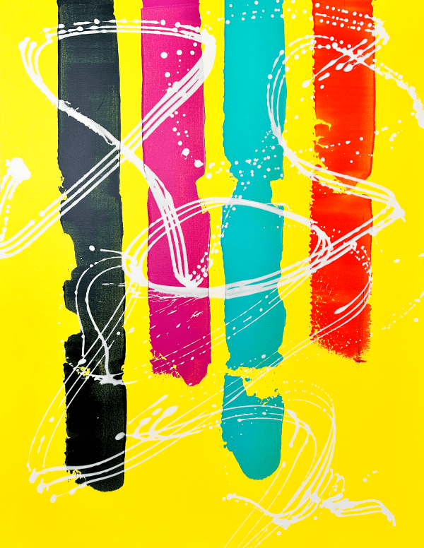Abstract Painting Called Lightly, Freely and Happily