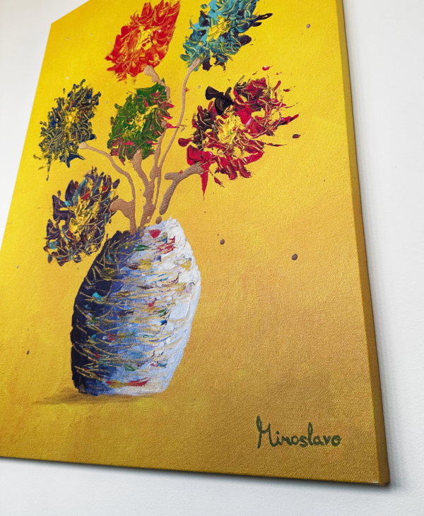 canvas detail new year's bouquet