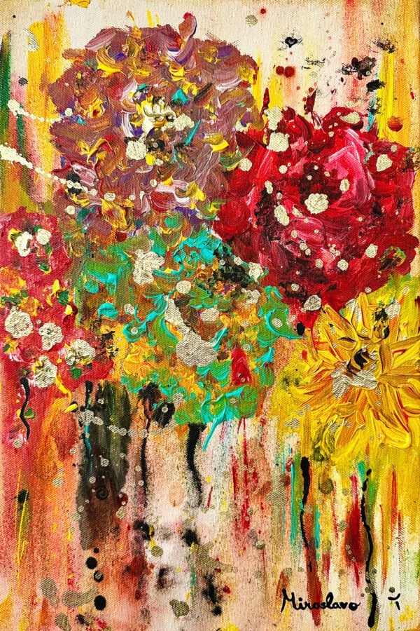 Abstract Floral Painting Realistic
