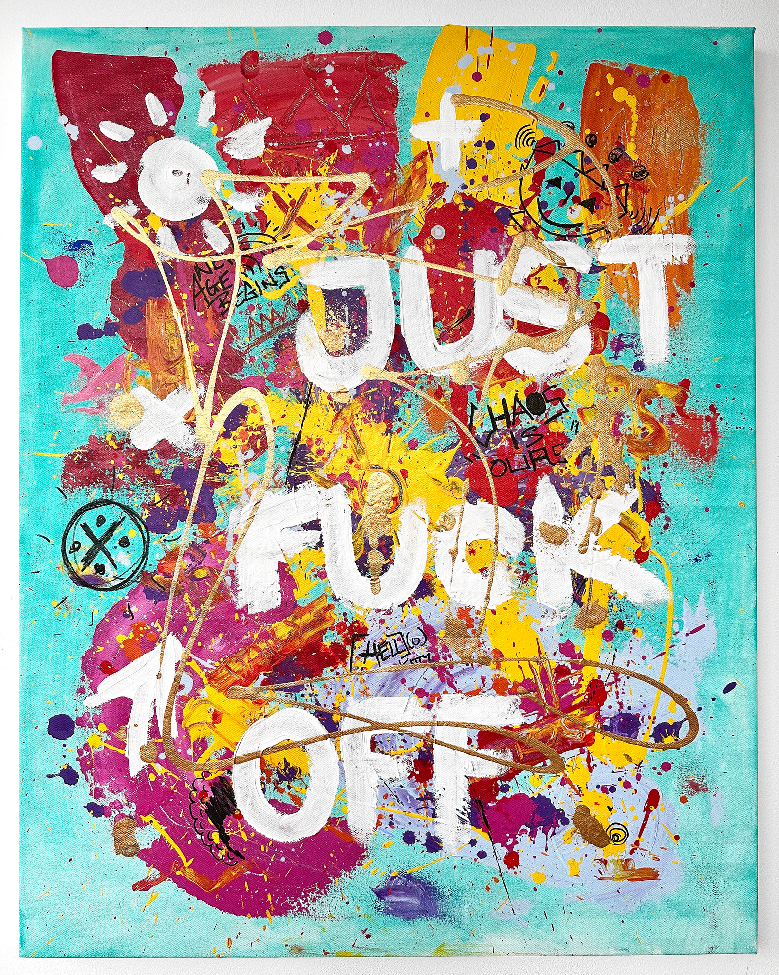 Summer 2025 – My Own Residency 5 just fuck off abstract statement painting