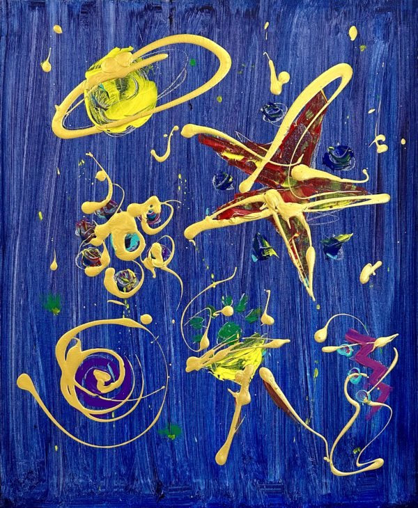 Child's Universe Abstract Painting by Miroslav Stiburek