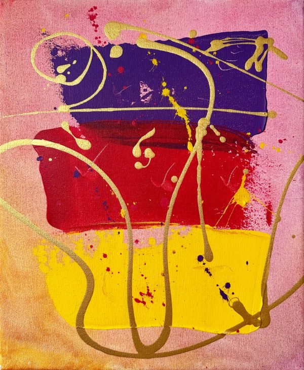 Long Live The Queen Abstract Painting by Miroslavo