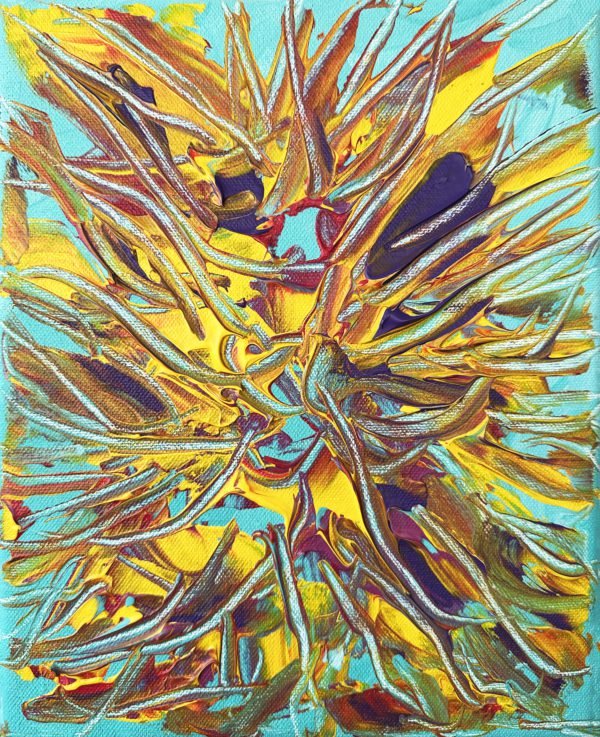 Flow Rider Abstract Colourful Painting