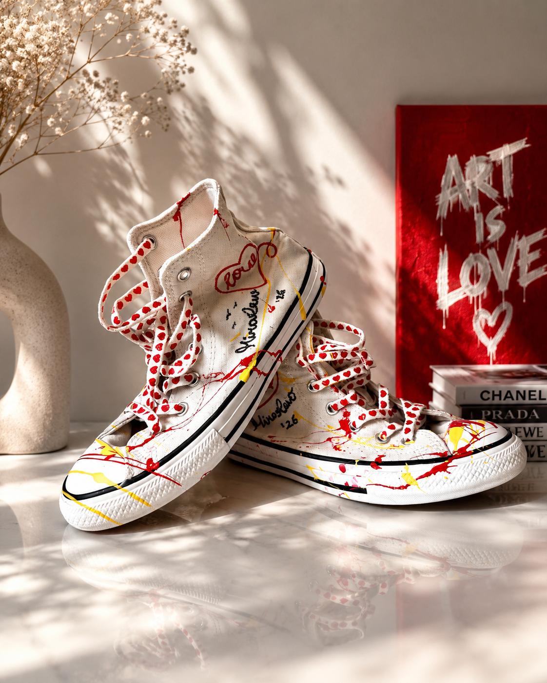 Painted converse